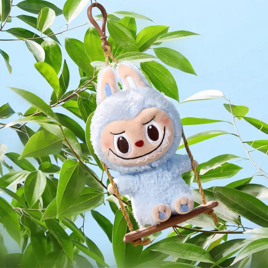 #76 The Monsters Playing on the Swing Plush Pendant Blind Box & ブラコンをぶら下がるラブブ