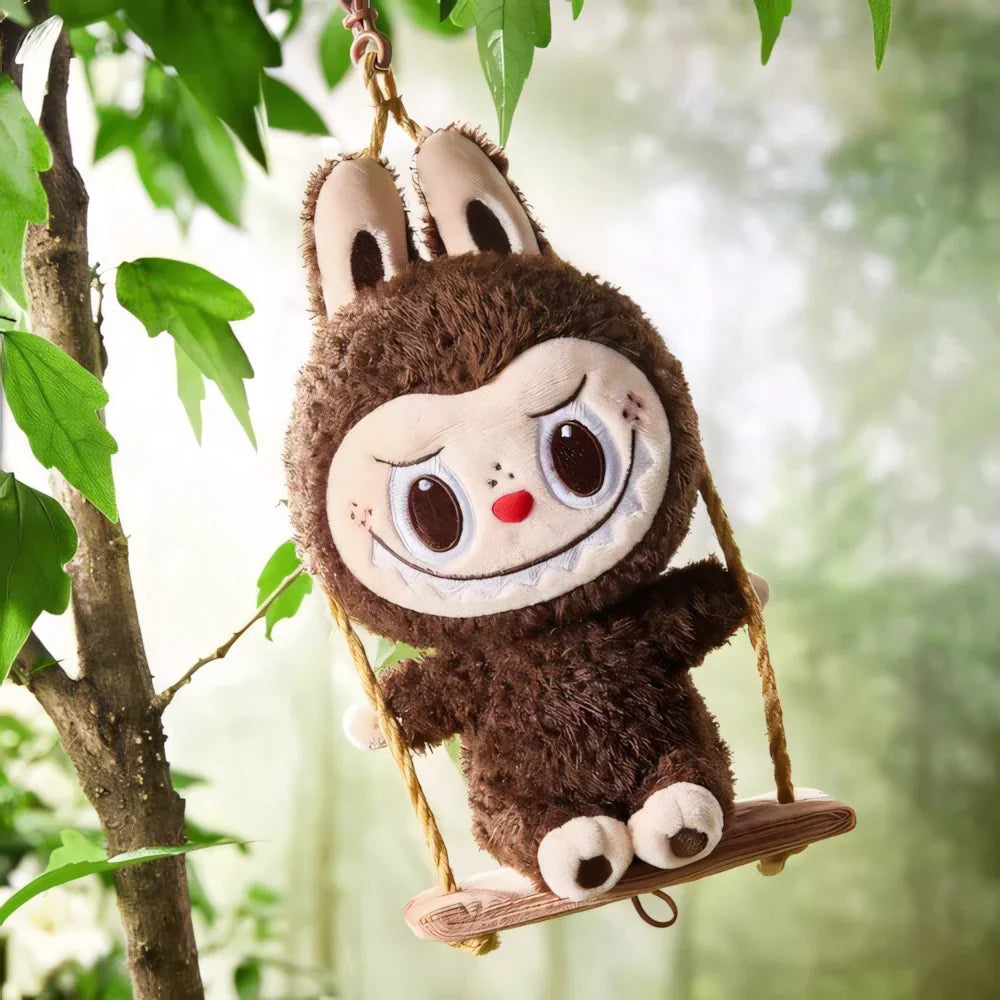 #76 The Monsters Playing on the Swing Plush Pendant Blind Box & ブラコンをぶら下がるラブブ